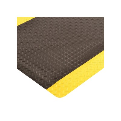 NoTrax Saddle Trax Anti-Fatigue Commercial Floor Mat, 2' x 3', Black/Yellow (979S0023YB)