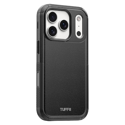 TUFF8 Impact+ Triple-Layer Rugged MagSafe Phone Case for iPhone 18 Pro, Black (T83-IP1803)