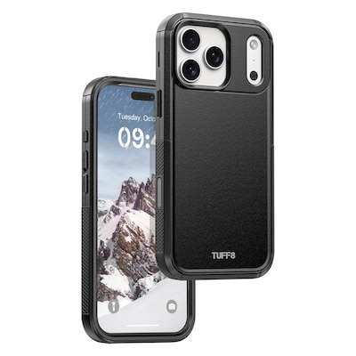 TUFF8 Impact+ Triple-Layer Rugged MagSafe Phone Case for iPhone 18 Pro Max, Black (T83-IP1804)