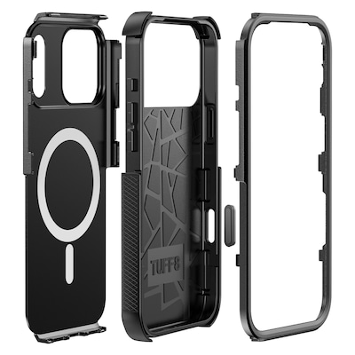 TUFF8 Impact+ Triple-Layer Rugged MagSafe Phone Case for iPhone 18 Pro Max, Black (T83-IP1804)