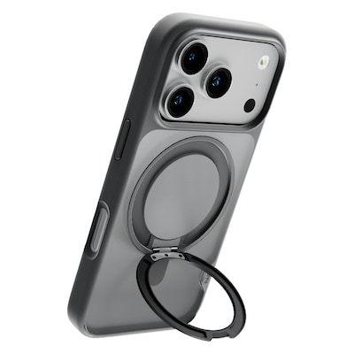 TUFF8 Glide360 MagSafe Phone Case for iPhone 18 Pro, Shock Absorbing, Smoke Black (T8G3-IP1803BK)