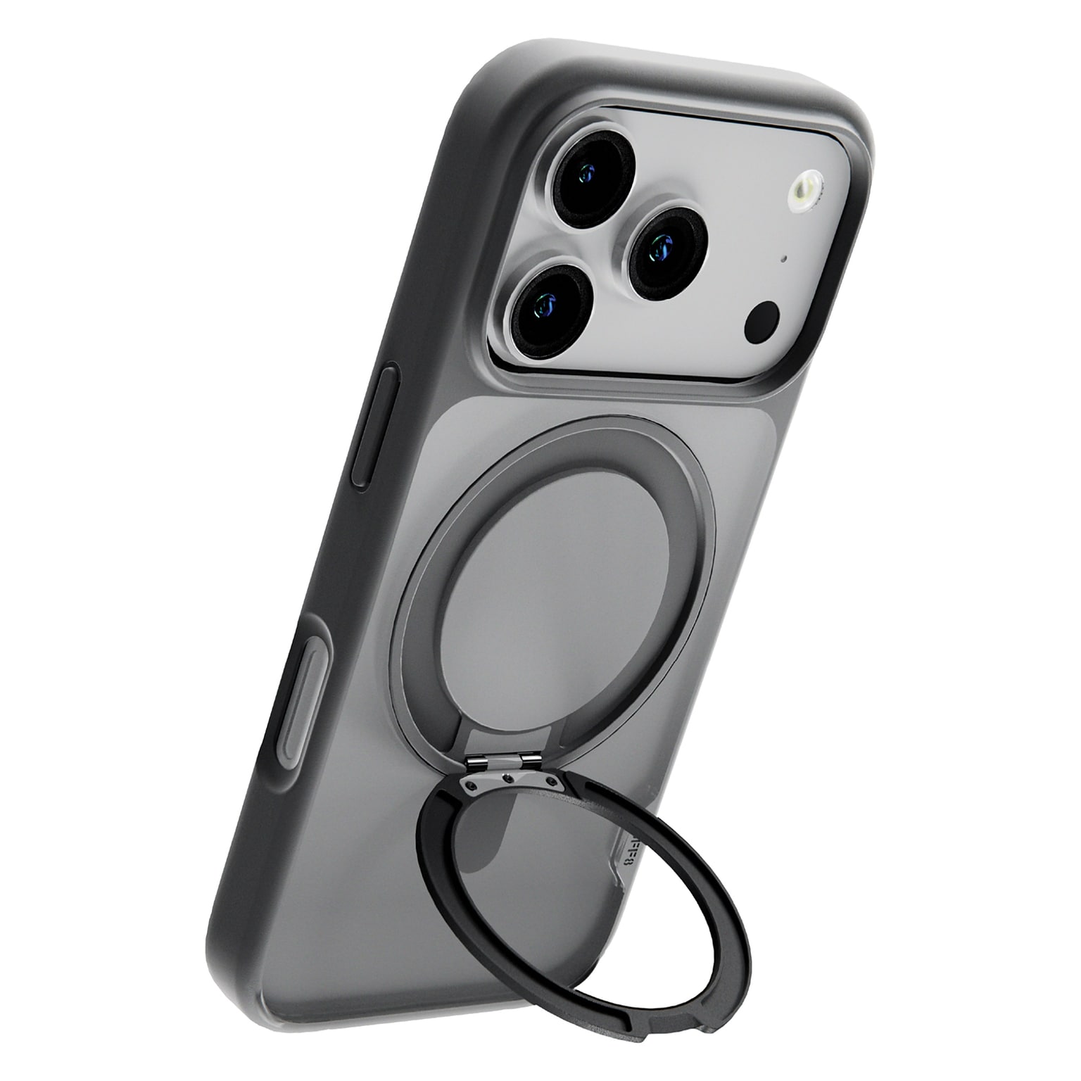 TUFF8 Glide360 MagSafe Phone Case for iPhone 18 Pro, Shock Absorbing, Smoke Black (T8G3-IP1803BK)
