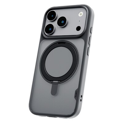 TUFF8 Glide360 MagSafe Phone Case for iPhone 18 Pro, Shock Absorbing, Smoke Black (T8G3-IP1803BK)