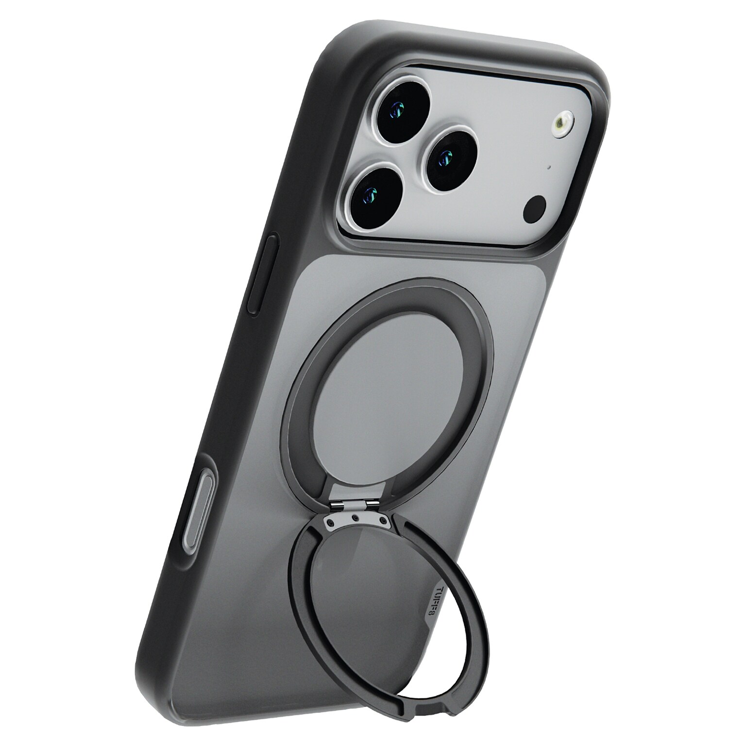 TUFF8 Glide360 MagSafe Phone Case for iPhone 18 Pro Max, Shock Absorbing, Smoke Black (T8G3-IP1804BK)