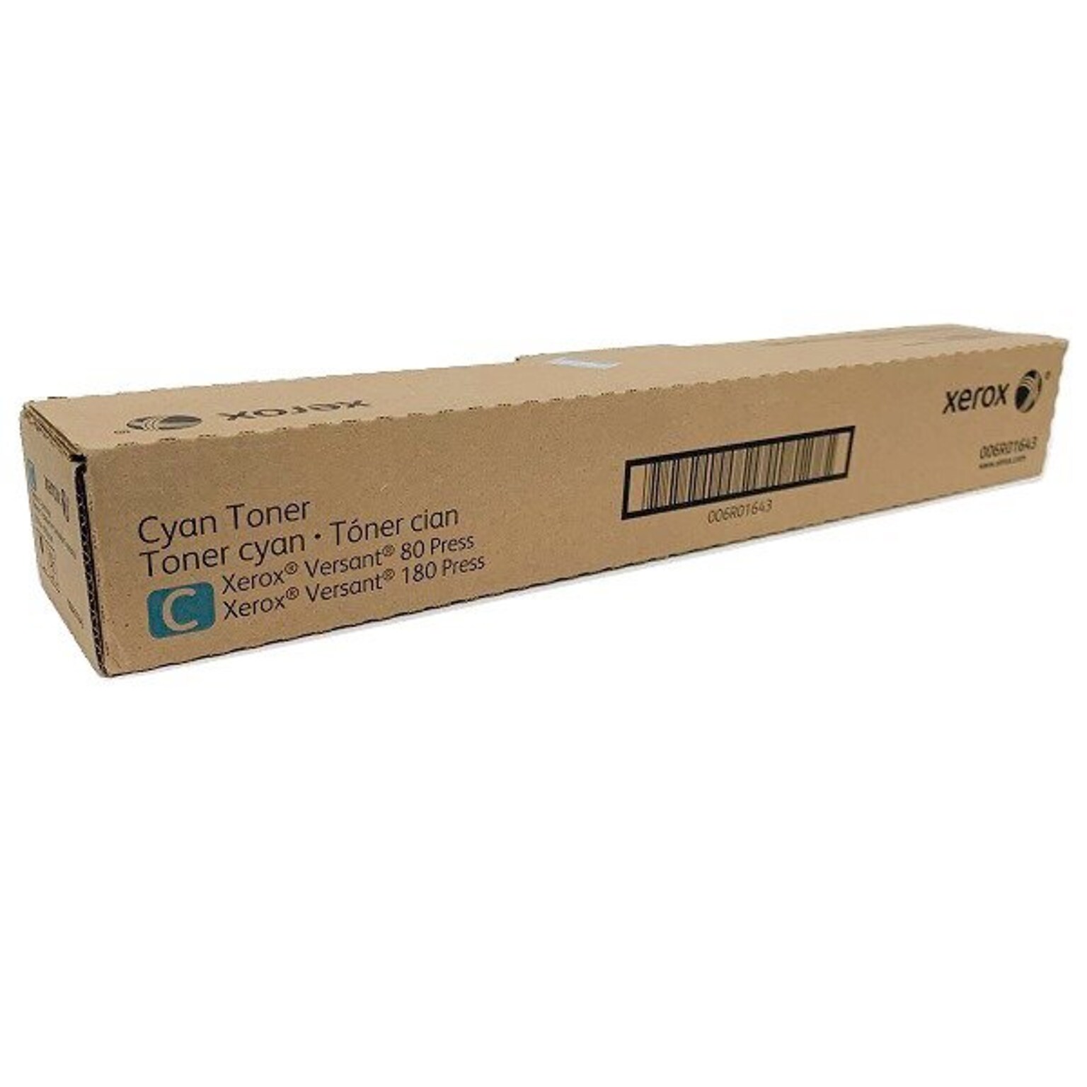 Xerox Genuine Cyan Standard-Yield Toner Cartridge, Up to 22,000 Pages (006R01643)