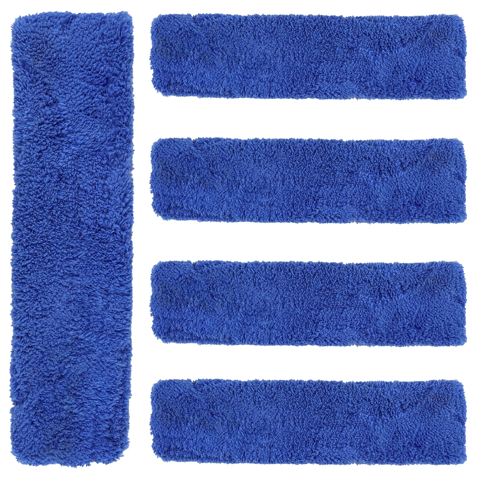 BISON LIFE 12 Window Microfiber Squeegee Washer Sleeve, Blue, 5/Pack (BPES-MFWASL-5)