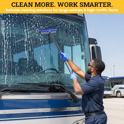 BISON LIFE 3-in-1 Auto & Window Squeegee Cleaning Kit, Blue (BPES-EXHSQ-SET-5-1)