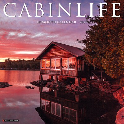 2027 Willow Creek Cabin Life 12 x 12 Monthly Wall Calendar, Assorted Colors (59418)