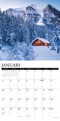 2027 Willow Creek Cabin Life 12" x 12" Monthly Wall Calendar, Assorted Colors (59418)