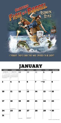 2027 Willow Creek Buck Wear Hunting & Fishing Tales 12" x 12" Monthly Wall Calendar, Assorted Colors (59340)