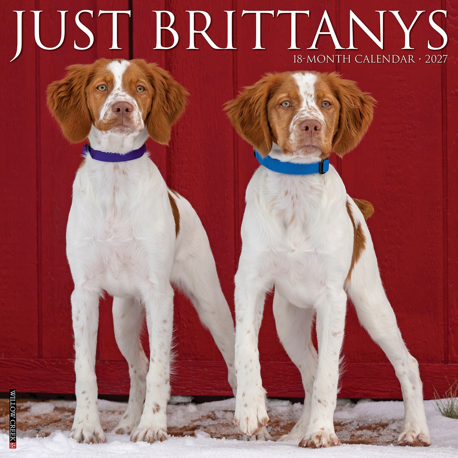 2027 Willow Creek Just Brittanys 12 x 12 Monthly Wall Calendar, Assorted Colors (59333)