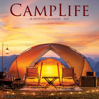 2027 Willow Creek CampLife 12 x 12 Monthly Wall Calendar (59463)