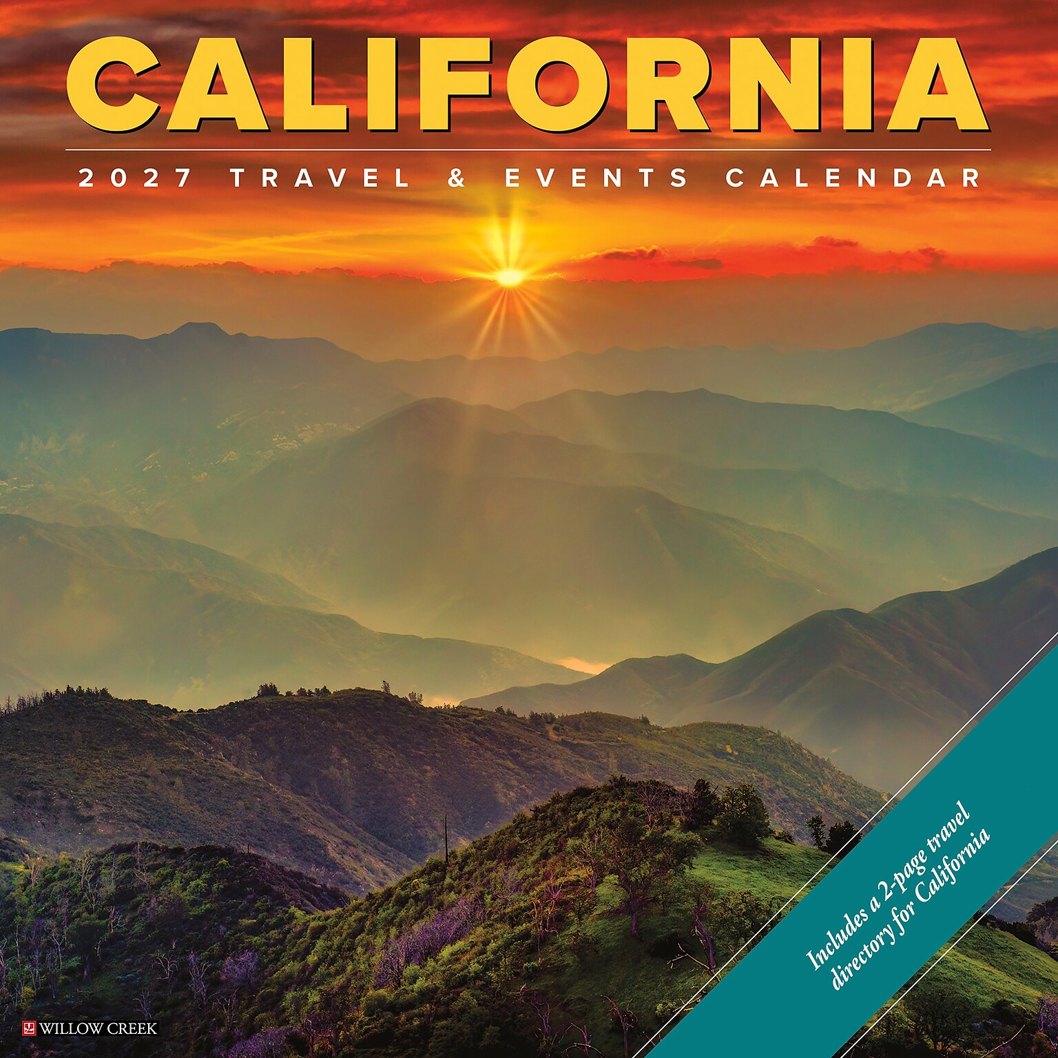 2027 Willow Creek California 12 x 12 Monthly Wall Calendar (59449)