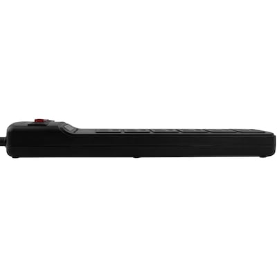 STANLEY SurgeMax 6-Outlet Surge Protector Power Strip with Straight Plug, 3-ft., 1080 Joules, Black (33220)