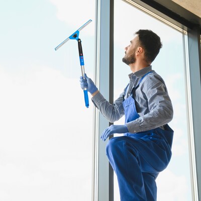 Gritt Commercial 14" Swival Window Cleaning Squeegee Kit (GRI131)