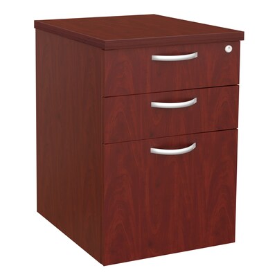 Regency Instant Office 3-Drawer Mobile File Cabinet, Letter/Legal Size, Lockable, 23.27H x 16W x 20D, Cherry (MPD116CH)