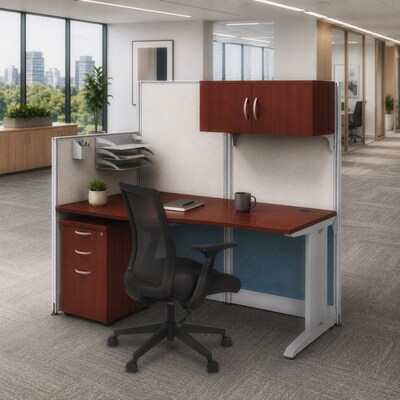 Regency Instant Office 3-Drawer Mobile File Cabinet, Letter/Legal Size, Lockable, 23.27H x 16W x 20D, Cherry (MPD116CH)