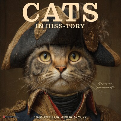 2027 Willow Creek Cats in Hiss-tory  12 x 12 Monthly Wall Calendar (59586)