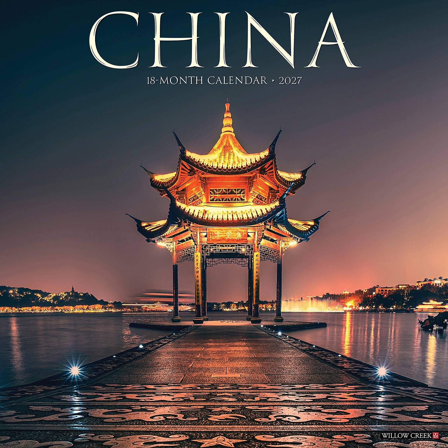 2027 Willow Creek China 12 x 12 Monthly Wall Calendar, Assorted Colors (59678)