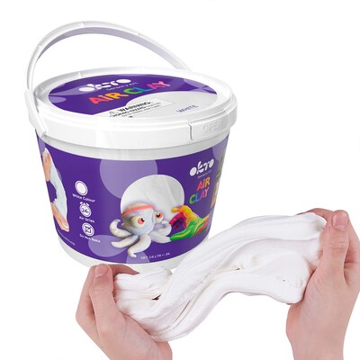 OKTO Air-Dry Modeling Clay, White (OKT20007)