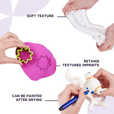 OKTO Air-Dry Modeling Clay, White (OKT20007)