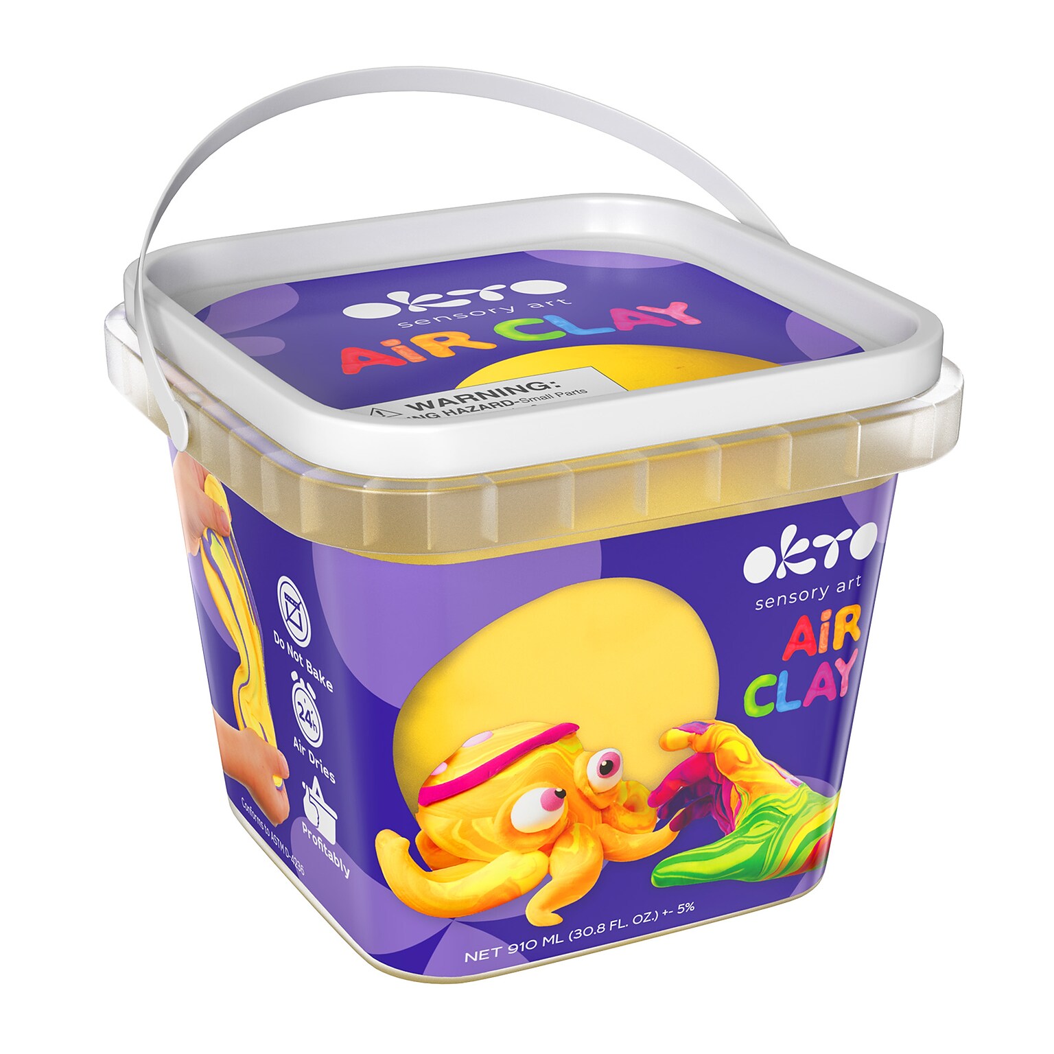 OKTO Air-Dry Modeling Clay, Yellow (OKT20010)