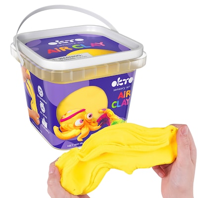 OKTO Air-Dry Modeling Clay, Yellow (OKT20010)