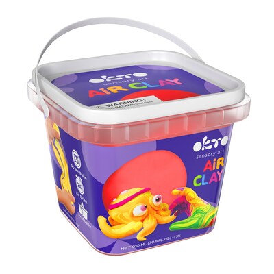 OKTO Air-Dry Modeling Clay, Red (OKT20009)