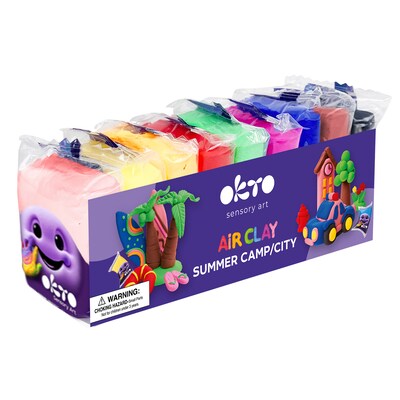 OKTO Air-Dry Clay Classroom Pack, Assorted Colors, 96/Pack (OKT20019)