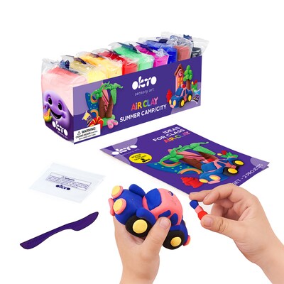 OKTO Air-Dry Clay Classroom Pack, Assorted Colors, 96/Pack (OKT20019)