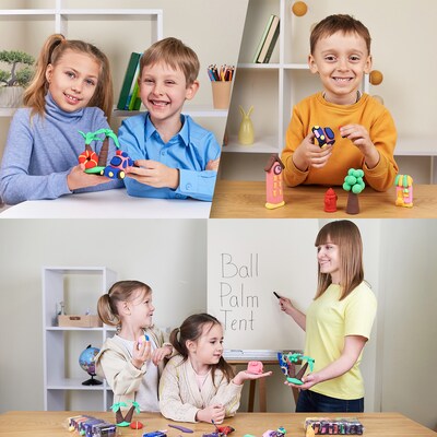 OKTO Air-Dry Clay Classroom Pack, Assorted Colors, 96/Pack (OKT20019)