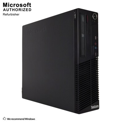 Lenovo ThinkCentre M70E Small Form Factor Refurbished Desktop Computer, Intel 2 Duo E8400, 8GB RAM, 240GB SSD