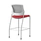 Union & Scale Workplace2.0™ Bistro Height Stool Fog Mesh, Armless, Cherry Fabric (54257)
