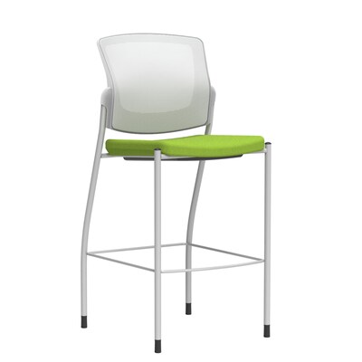Union & Scale Workplace2.0™ Bistro Height Stool Fog Mesh, Armless, Pear Fabric (54260)