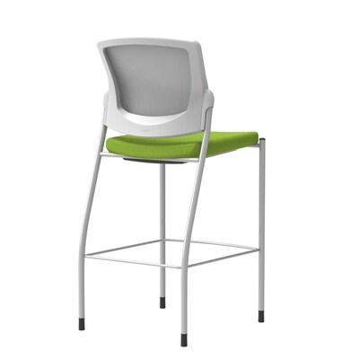 Union & Scale Workplace2.0™ Bistro Height Stool Fog Mesh, Armless, Pear Fabric (54260)