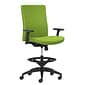 Union & Scale Workplace2.0™ Stool Upholstered 2D, Adjustable Arms, Pear Fabric, Limited Synchro Tilt (54208)