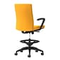 Union & Scale Workplace2.0™ Stool Upholstered, Fixed Arms, Goldenrod Fabric, Limited Synchro Tilt (54218)