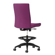 Union & Scale Workplace2.0™ Stool Upholstered, Armless, Amethyst Fabric, Limited Synchro Tilt (54225