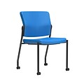 Union & Scale Workplace2.0™ Multi-Purpose Upholstered 4-Leg Guest Chair, Armless, Cobalt Fabric (54107)