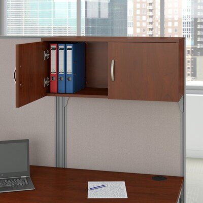 Bush Business Furniture Office in an Hour 2 Person Cubicle Workstations, Hansen Cherry (OIAH005HC)