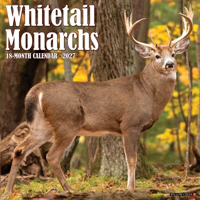 2027 Willow Creek Whitetail Monarchs 12 x 12 Monthly Wall Calendar, Assorted Colors (62975)