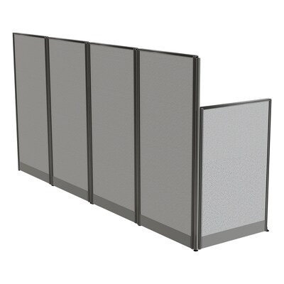 Regency Instant Office 63"H x 129"W 2 Person In-Line Cubicle Panel Workstation, Pure White (IO36192-03K-2P)