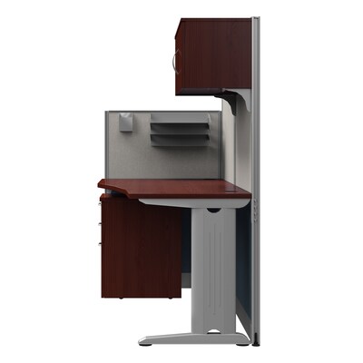 Regency Instant Office 63"H x 65"W Cubicle Workstation with Storage and Accessory Kit, Cherry (IO36492-03STGK)
