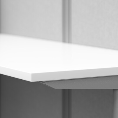 Regency Instant Office 63"H x 65"W Cubicle Workstation with Storage and Accessory Kit, White (IO36192-03STGK)