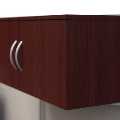 Regency Instant Office 63"H x 129"W 2 Person In-Line Cubicle Workstation with Storage, Cherry (IO005HC)