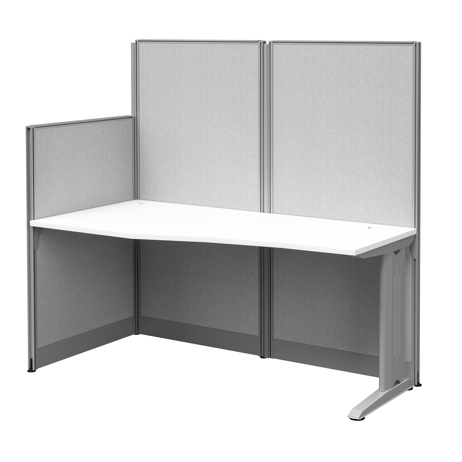 Regency Instant Office 63H x 65W Cubicle Panel Workstation, White (IO36192-03K)