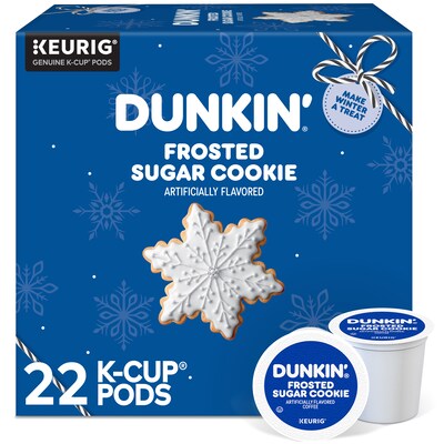 Dunkin Frosted Sugar Cookie Keurig Single Serve K-Cup Pods, 22/ Box (5000399262)