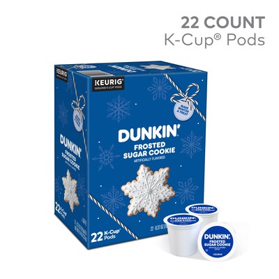 Dunkin Frosted Sugar Cookie Keurig Single Serve K-Cup Pods, 22/ Box (5000399262)