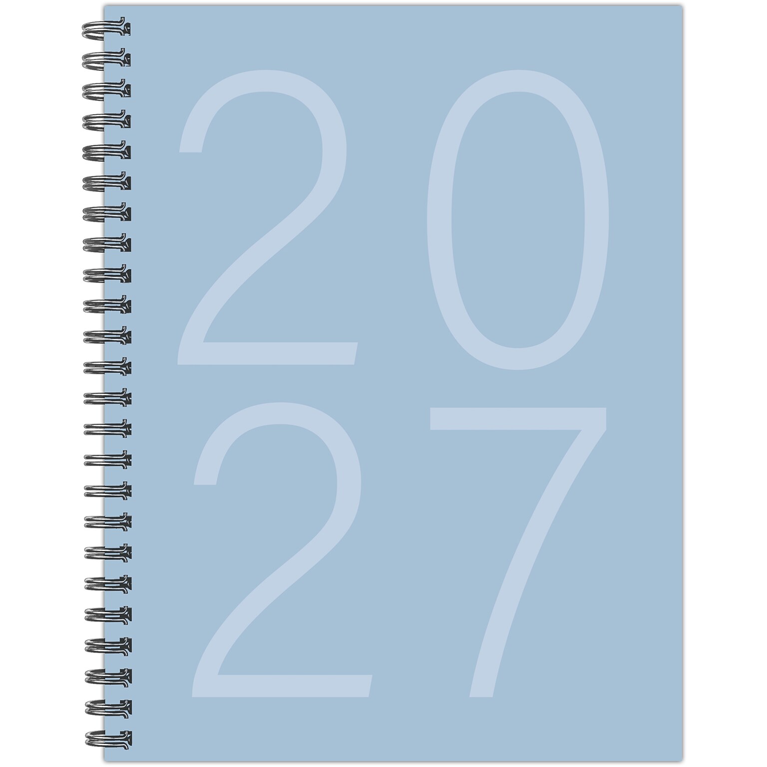 2027 Willow Creek Basic Blue 6.5 x 8.5 Weekly & Monthly Desk Calendar, Assorted Colors (66973)