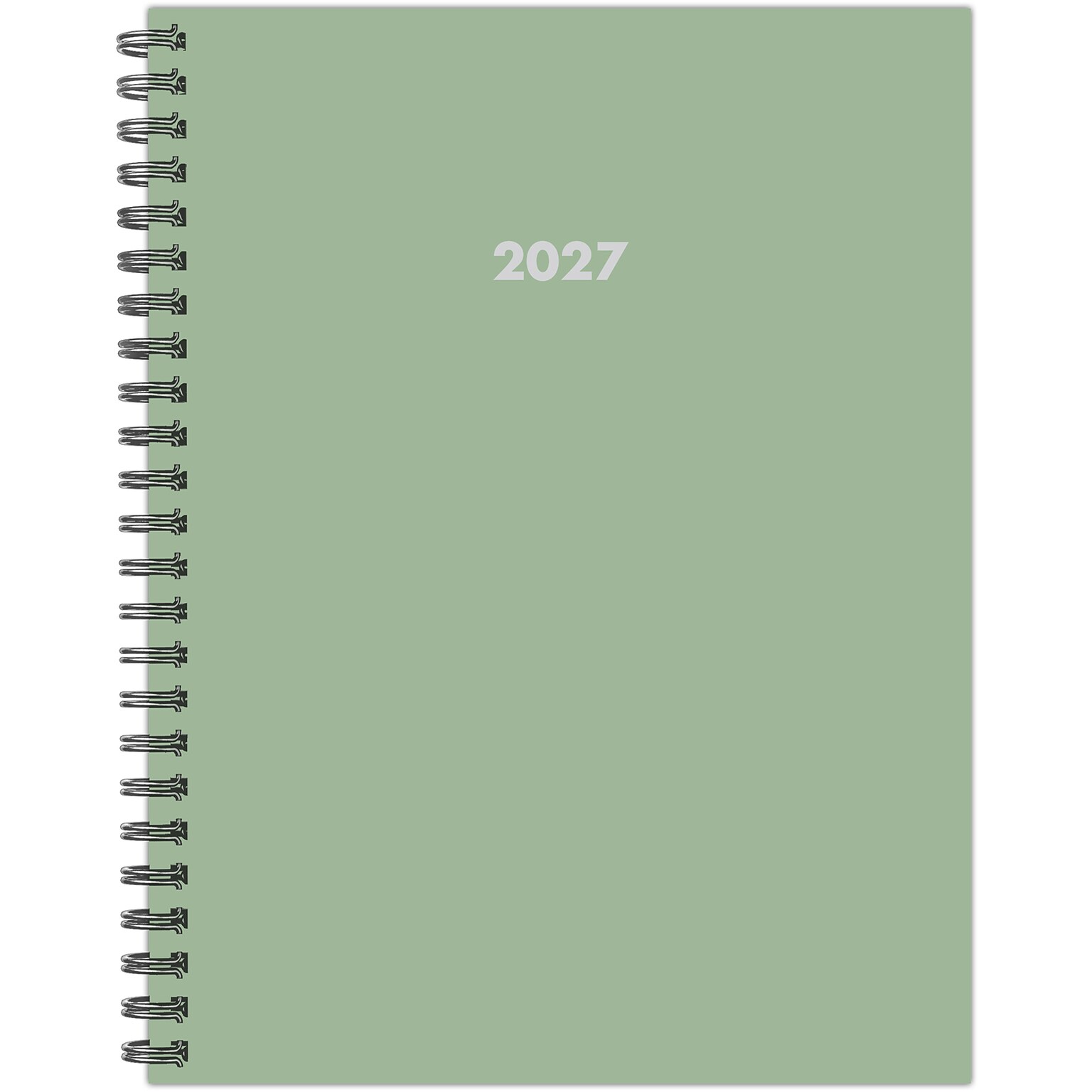 2027 Willow Creek Basic Green 6.5 x 8.5 Weekly & Monthly Desk Calendar, Assorted Colors (66980)
